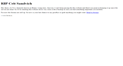Desktop Screenshot of critsandvich.com